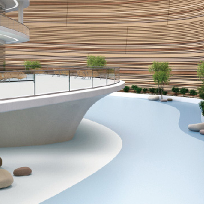 PUR poliuretana salutan lantai homogen